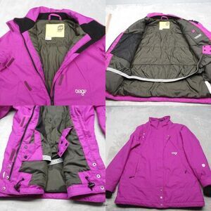 Orage Jacket Women Large Purple Waterproof 5K Tech Prime 05 Luxury Ski Snowboard